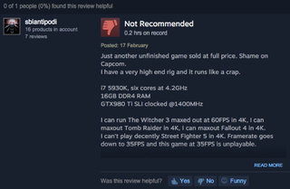 Illustration for article titled Street Fighter V, As Told by Steam Reviews